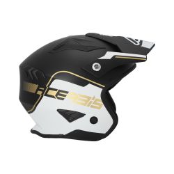 Casco Motocicleta Jet ACERBIS Aria 22-06 Blanco/Negro/Oro, Talla L