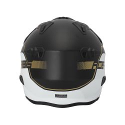 Casco Motocicleta Jet ACERBIS Aria 22-06 Blanco/Negro/Oro, Talla L